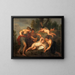 El desarme de Cupido - Andries Cornelis Lens — cuadro enmarcado en la pared