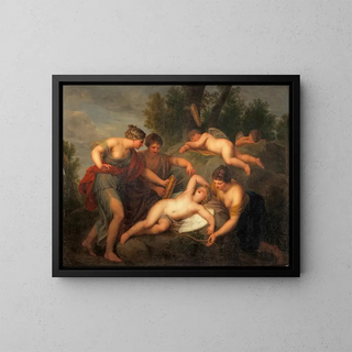 Andries Cornelis Lens - The disarming of Cupid.webp