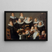Retrato del pintor y de su familia - Andries van Bochoven — cuadro enmarcado en la pared