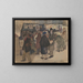 Los libreros de París - Andrus Johani — cuadro enmarcado en la pared