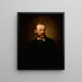 Portrait Painting of Józef Szujski - Andrzej Bronisław Grabowski — framed artwork on a wall