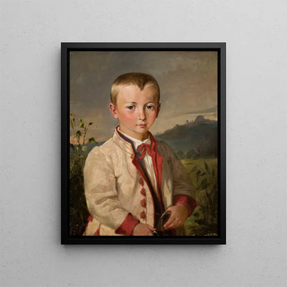 Andrzej Grabowski - Boy against landscape.webp