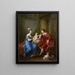 Edward Smith Stanley, duodécimo conde de Derby, con su primera esposa, Lady Elizabeth Hamilton, y su hijo Edward Smith Stanley - Angelica Kauffman — cuadro enmarcado en la pared