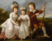 Retrato de tres niños - Angelica Kauffman — vista de la obra