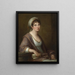 retrato de la princesa Franziska von Kaunitz, Rietberg - Angelica Kauffman — cuadro enmarcado en la pared
