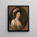 Retrato de una mujer tradicionalmente identificada como Lady Hervey - Angelica Kauffman — cuadro enmarcado en la pared