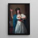 Retrato de la virtuosa improvisadora Teresa Bandettini-Landucci de Lucca - Angelica Kauffman — cuadro enmarcado en la pared