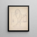 Tree and Wall - Angelika Hoerle — framed artwork on a wall