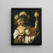 Omphale - Angelo Caroselli — cuadro enmarcado en la pared