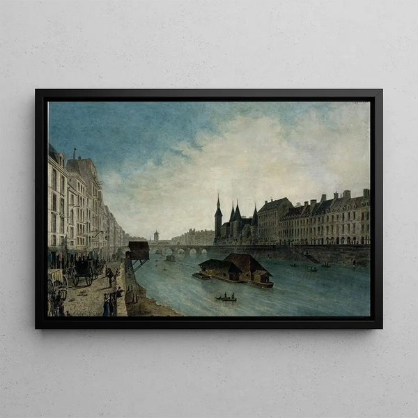 Angelo Garbizza - Le quai de la Mgisserie et le Pont au Change actuel 1er arrondissement.webp