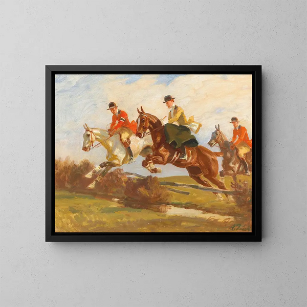 Caballero en primavera - Angelo Jank — cuadro enmarcado en la pared