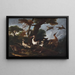 Landscape with Birds - Angelo Maria Crivelli — framed artwork on a wall