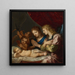 Ángeles adorando a Cristo dormido - Jacques Stella — cuadro enmarcado en la pared