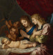 Ángeles adorando a Cristo dormido - Jacques Stella — vista de la obra