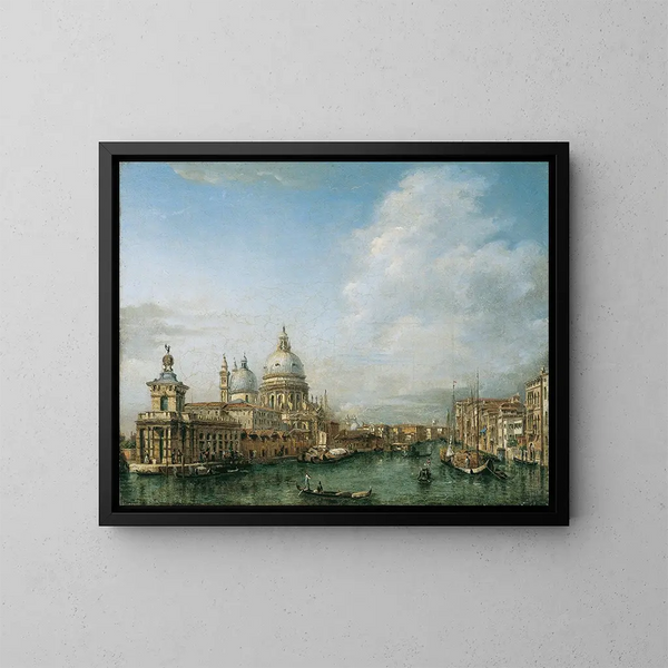 Gran Canal en Venecia - Angiolo Barbini — cuadro enmarcado en la pared