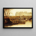 The Pont Neuf and the Île de la Cité seen from Quai Conti - Angèle Delasalle — framed artwork on a wall