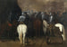 Cavalry in a Night Landscape - Aniello Falcone — artwork view