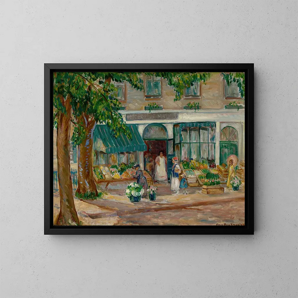 Ketchopolus Market, Rockport, Massachusetts - Ann Brockman — framed artwork on a wall