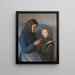 La leçon est revue - Anna Ancher — framed artwork on a wall