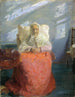 Mme Ane Brøndum in the blue room - Anna Ancher — artwork view