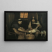 Old couple plucking seagulls Lars Gaihede and old Lene - Anna Ancher — framed artwork on a wall