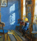 La luz del sol en la habitación azul - Anna Ancher — vista de la obra
