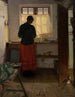 The maid in the kitchen - Anna Ancher — artwork view