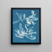 Delesseria sanguinea - Anna Atkins — framed artwork on a wall