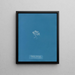 Marine Diatom on Red Ceramium - Anna Atkins — framed artwork on a wall