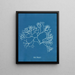 Fucus Machaii - Anna Atkins — cuadro enmarcado en la pared