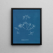 Cornelian Iceberg Painting - Anna Atkins — framed artwork on a wall