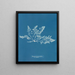 Laurencia pinnatifida var. angusta - Anna Atkins — cuadro enmarcado en la pared