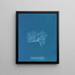 Nitophyllum punctatum - Anna Atkins — cuadro enmarcado en la pared