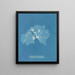 Nitophyllum ulvoideum - Anna Atkins — cuadro enmarcado en la pared