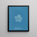 Plocamium cramoisi dans les fruits - Anna Atkins — cuadro enmarcado en la pared