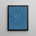 Polysiphonia Brodiaei Parte X - Anna Atkins | Cuadro — cuadro enmarcado en la pared