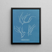 Polysiphonia elongata - Anna Atkins — framed artwork on a wall