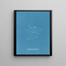 Rhodomela lycopodoides - Anna Atkins — cuadro enmarcado en la pared