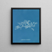 Sphaerococcus coronopifolius - Anna Atkins — cuadro enmarcado en la pared