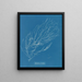 Rhizodes de Sporochnus - Anna Atkins — cuadro enmarcado en la pared