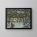 Estudio de invierno de Djurgården, Estocolmo - Anna Boberg — cuadro enmarcado en la pared