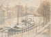 Barcos bajo la nieve - Anna De Weert — vista de la obra