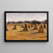 Village Landscape at Nninge - Anna Wengberg — framed artwork on a wall