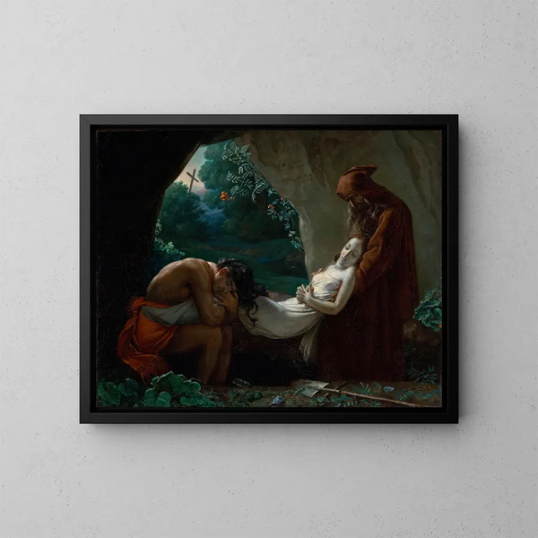 entierro de Atala - Anne-Louis Girodet-Trioson — cuadro enmarcado en la pared