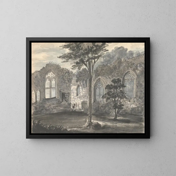 Abadía en Birkenhead 1830 - Anne Rushout — cuadro enmarcado en la pared