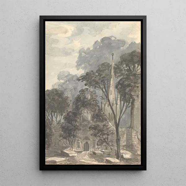 Church in Birkenhead - Anne Rushout — framed artwork on a wall