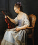 Portrait of a Violinist - Anne Vallayer-Coster — artwork view