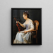 Portrait of a Violinist - Anne Vallayer-Coster — framed artwork on a wall