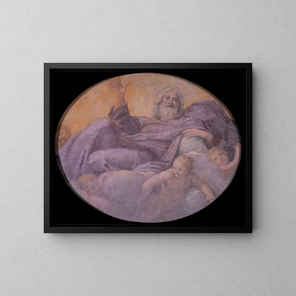 Padre eterno - Annibale Carracci — cuadro enmarcado en la pared