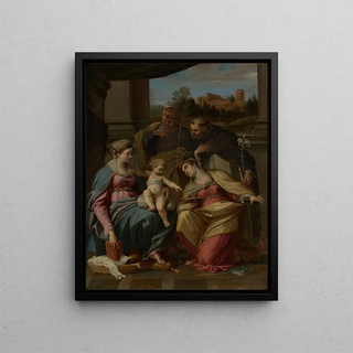 Annibale Carracci - Madonna and Child with Saints Lucy Dominic and Louis of France.webp